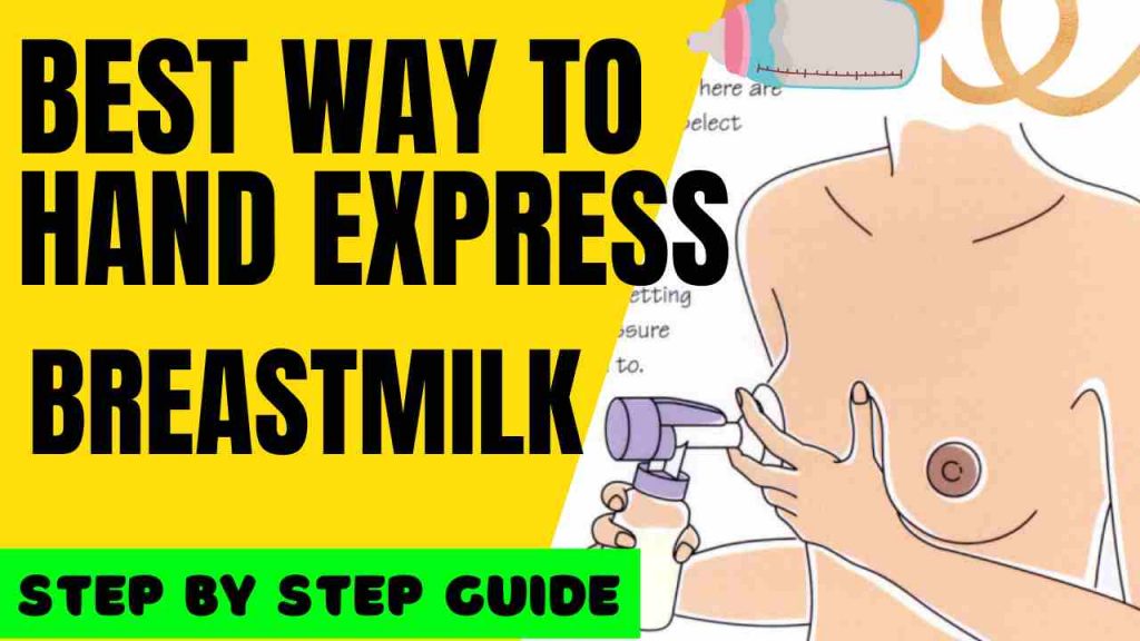Step by step guide of hand expression of breast milk with images