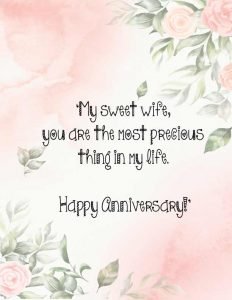 100+Best Wedding Anniversary Wishes For Wife (WITH IMAGES)