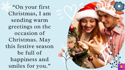 First Christmas married card message: kaveesh mommy -9