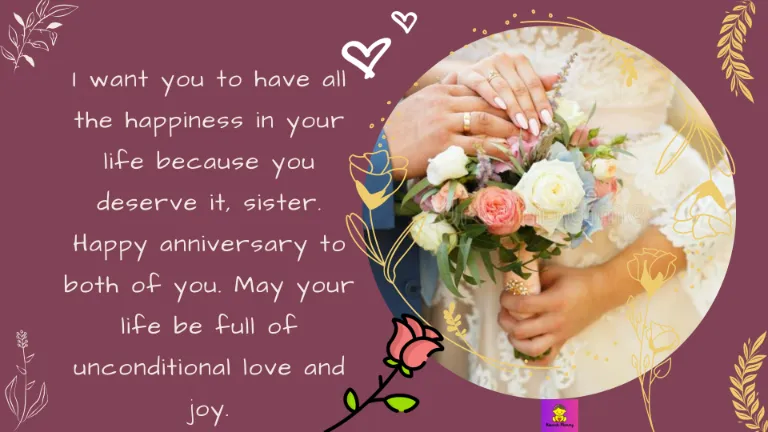 wedding anniversary wishes dear sister