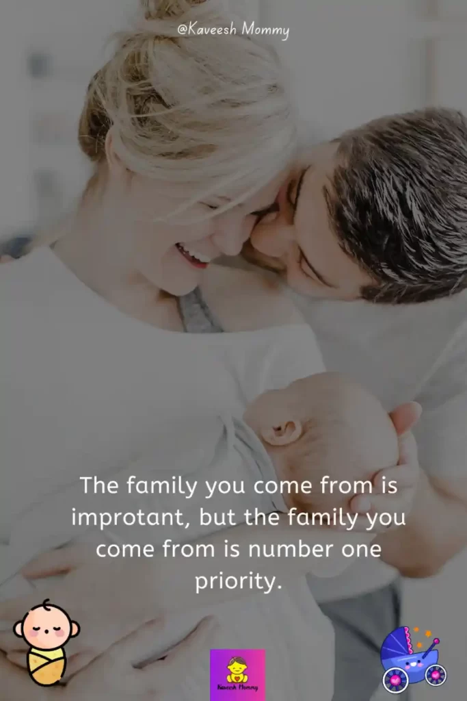 Inspirational Motherhood Quotes-The family you come from is important, but the family you come from is number one priority.