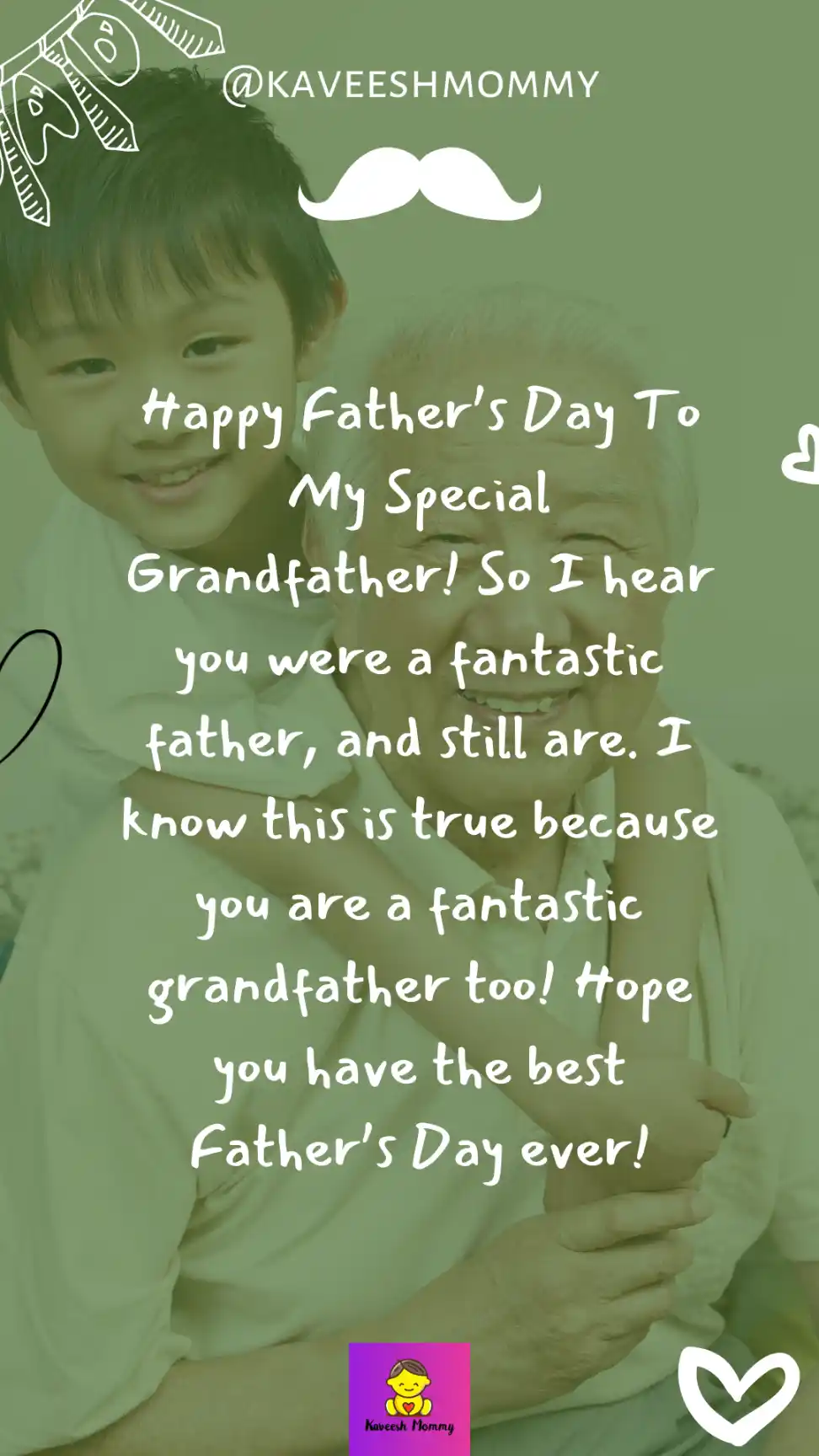 fathers day message for grandpa-KAVEESH MOMMY 