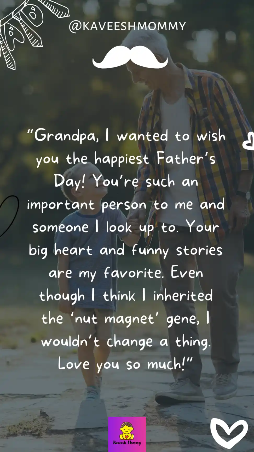 fathers day saying for grandpa -KAVEESH MOMMY 
