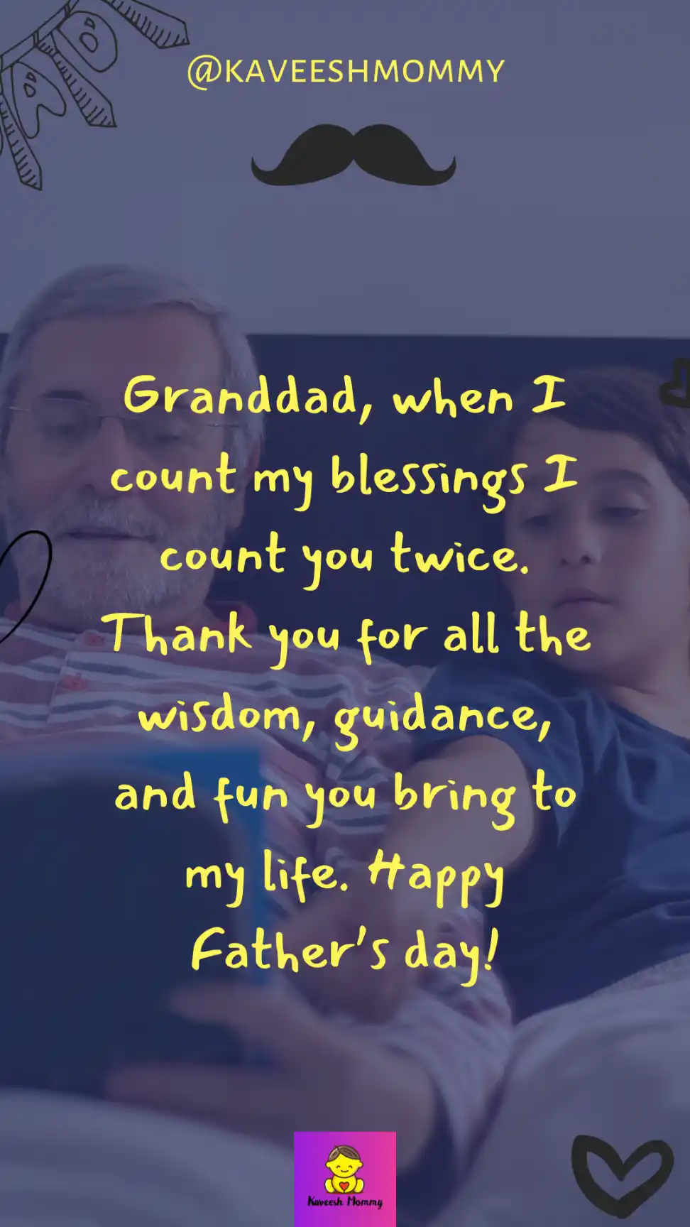 fathers day quotes for grandpa from granddaughter-KAVEESH MOMMY 