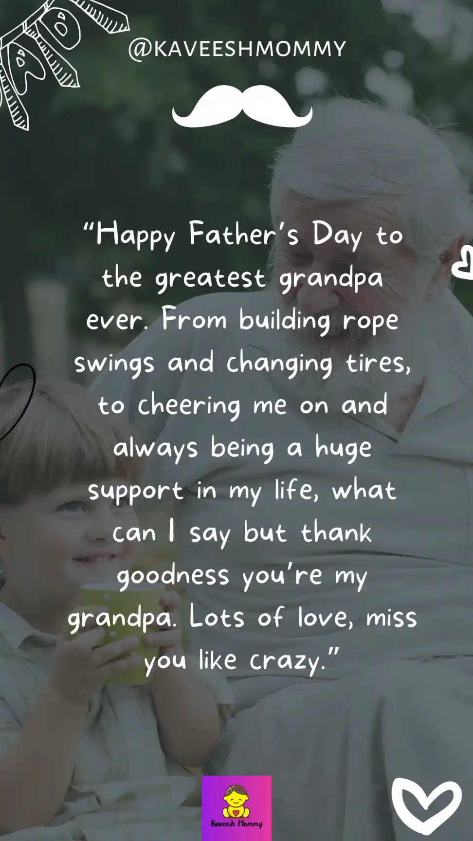 Fathers Day Messages To Grandpa-KAVEESH MOMMY 