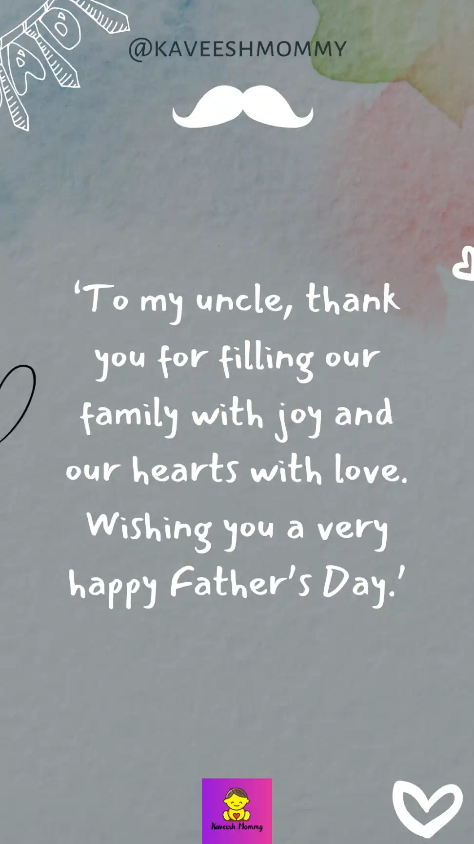 Father's Day greetings to my Uncle