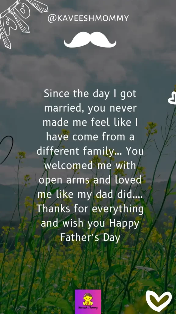 Father's Day Message for Father-in-law: You Are The Best Dad Ever!