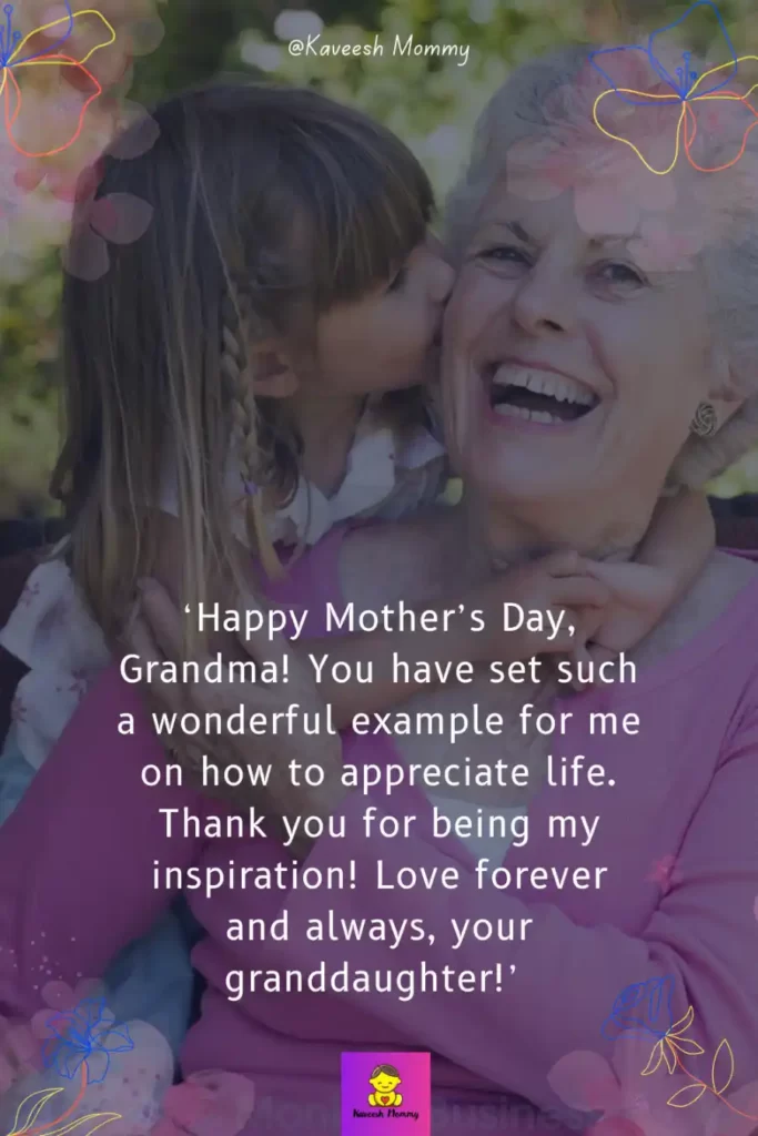 9.	MOTHERS DAY QUOTES FROM GRANDDAUGHTER