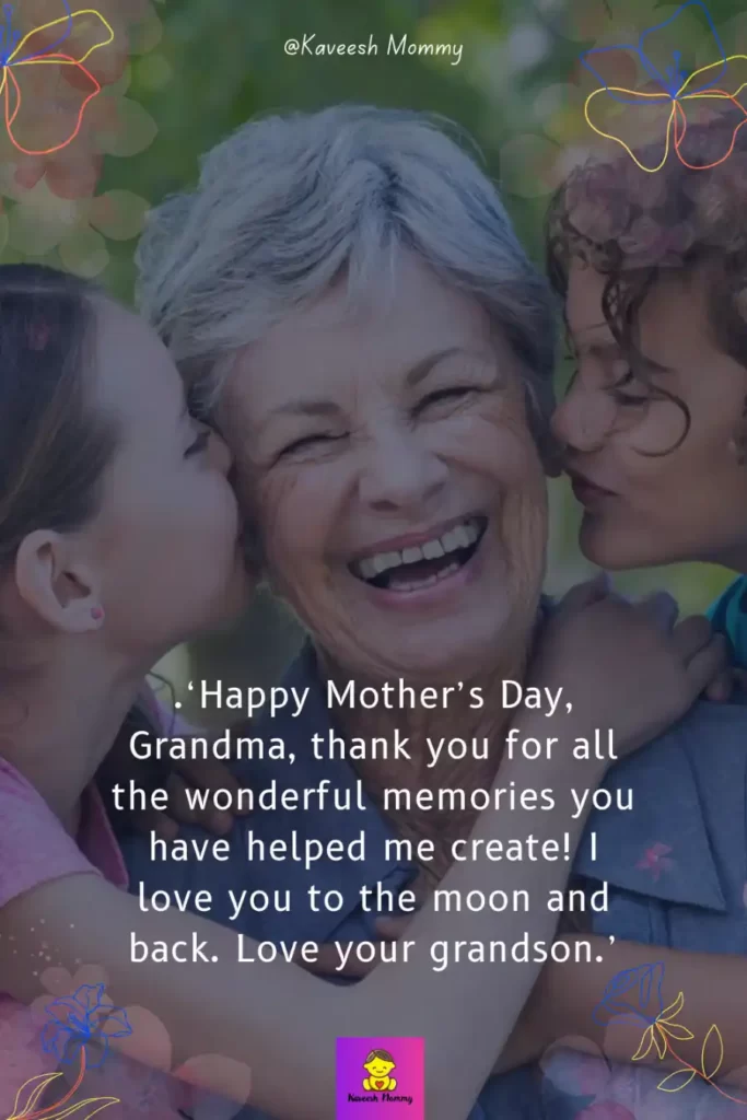 grandmother mothers day card wording