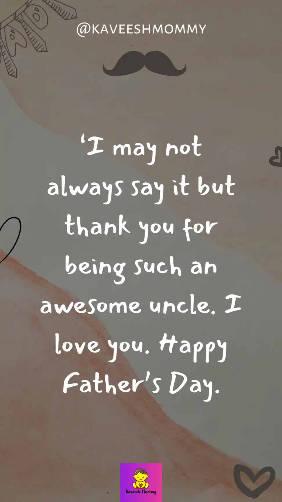 How do you praise an uncle?