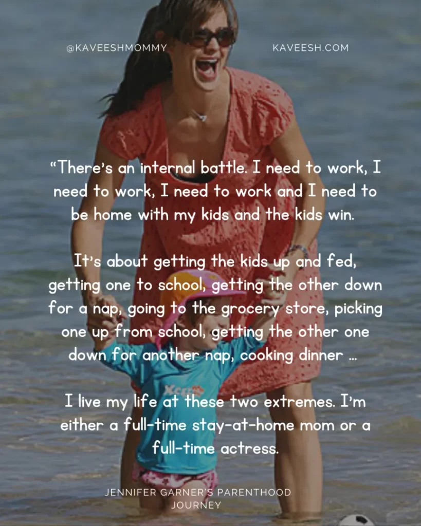 Jennifer Garner - My mother is a big believer in being...