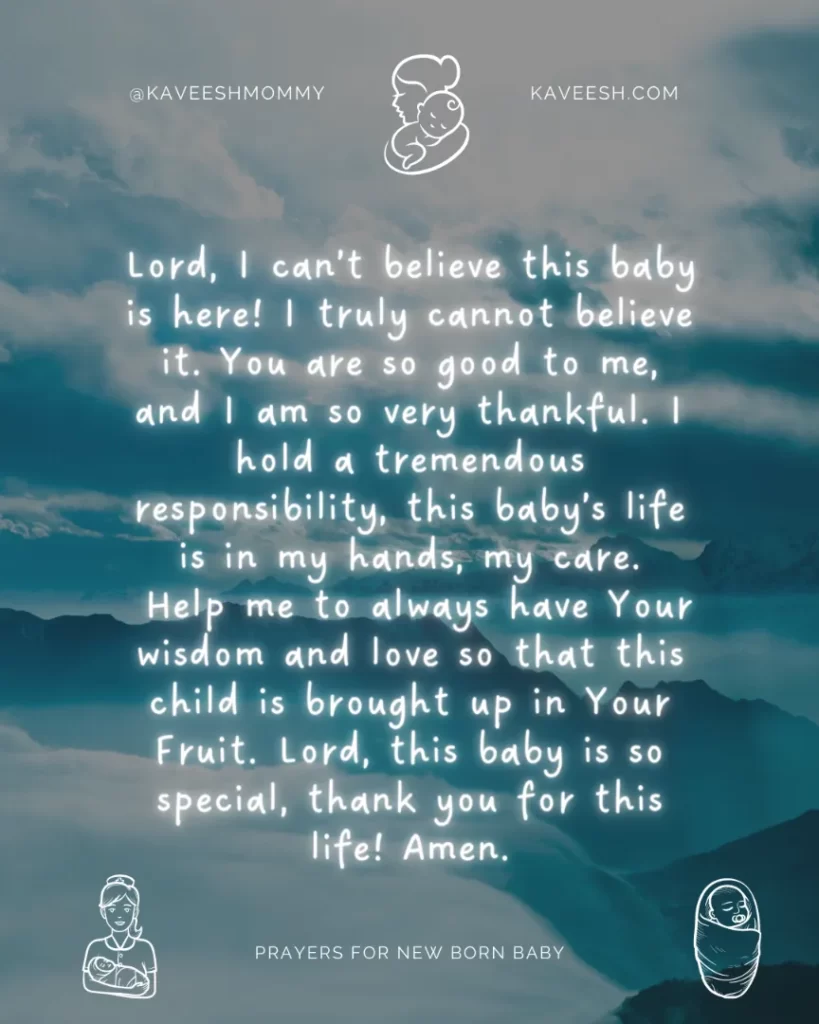 Prayer message for new born baby girl and boy