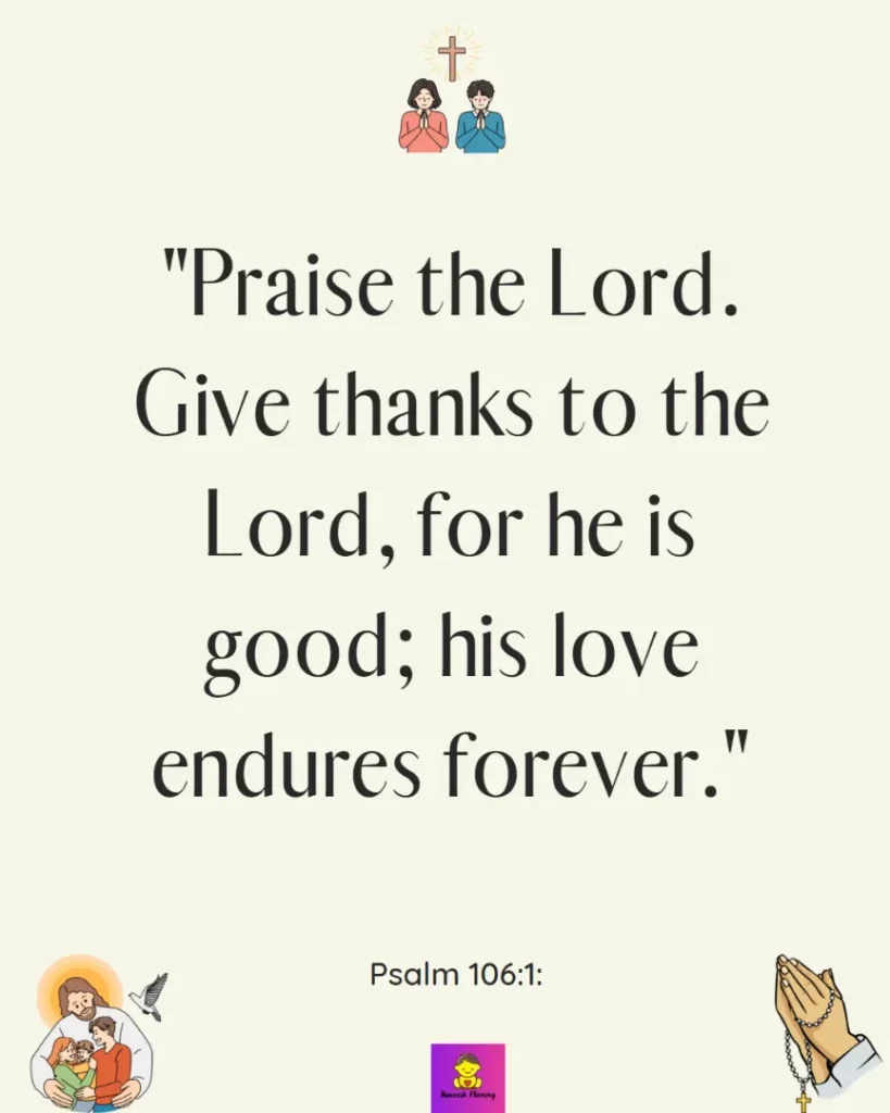 Bible verses that talk about being thankful