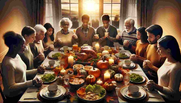 1. Thanksgiving prayer for family gatherings