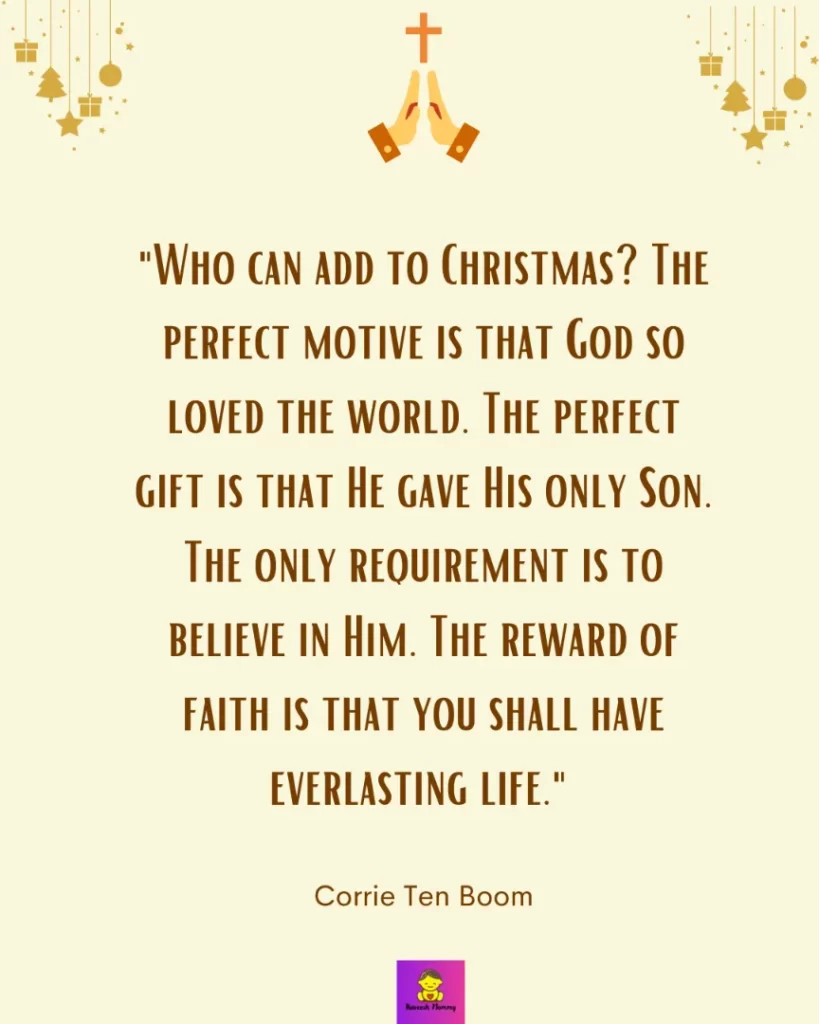 religious christmas message to a friend