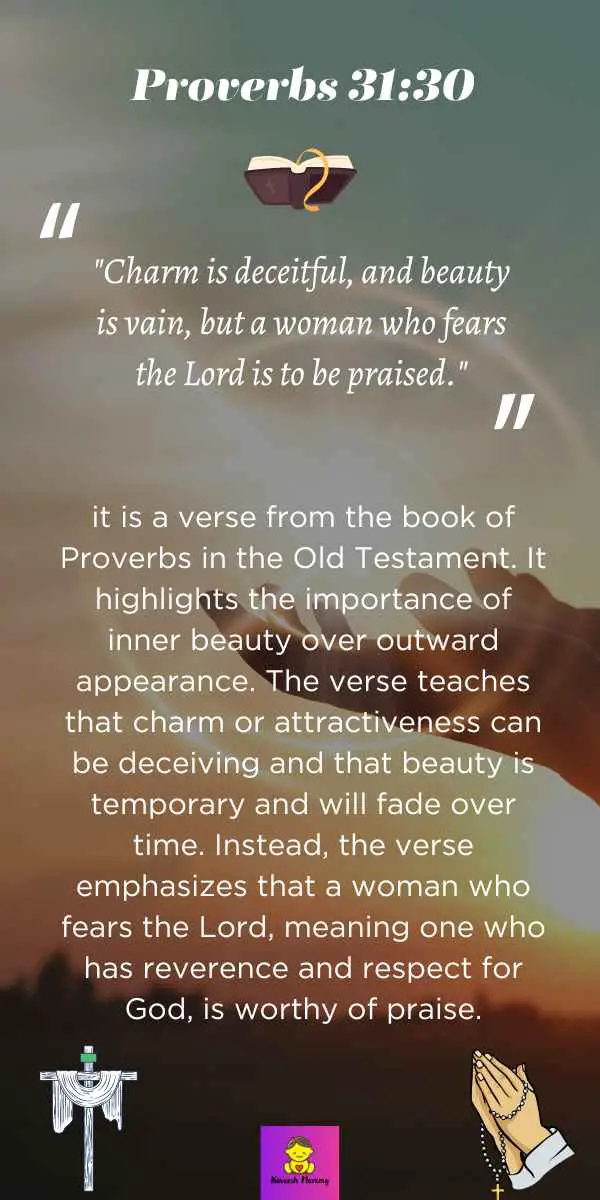 Proverbs-3130-Bible-verse-on-a-white-background.-The-text-reads-Charm-is-deceitful-and-beauty-is-vain-but-a-woman-who-fears-the-Lord-is-to-be-praised.-This-verse-reminds-us-of
