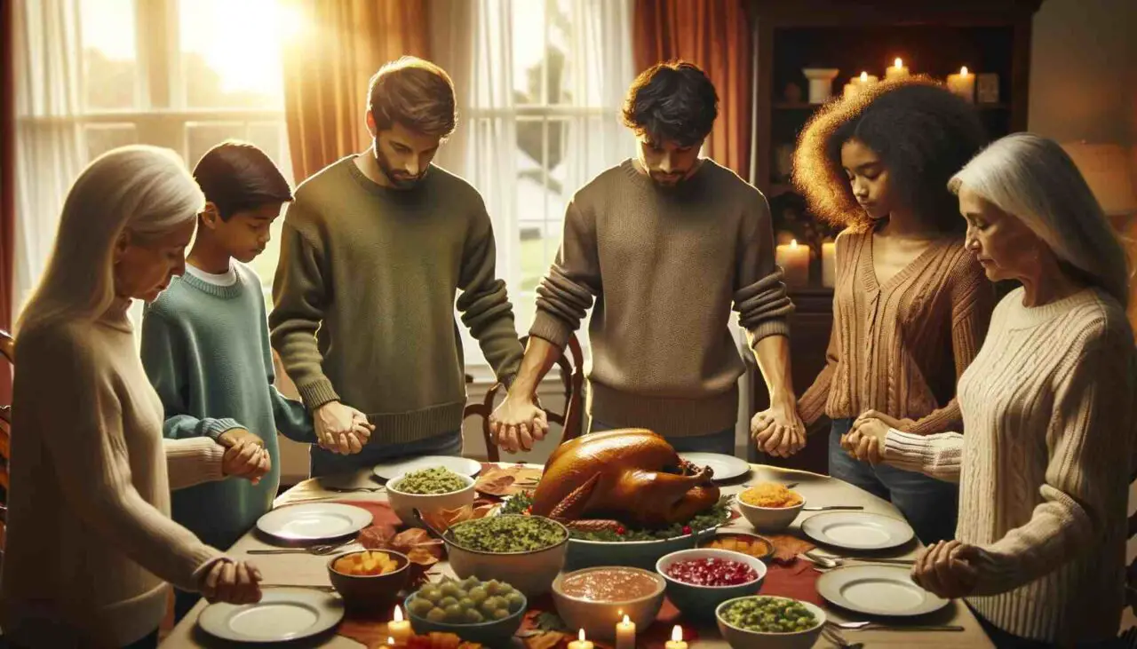 Family Thanksgiving dinner prayer examples