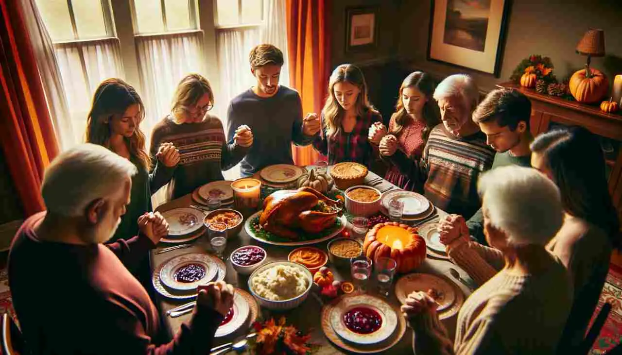 Religious Thanksgiving Meal Prayer for Family