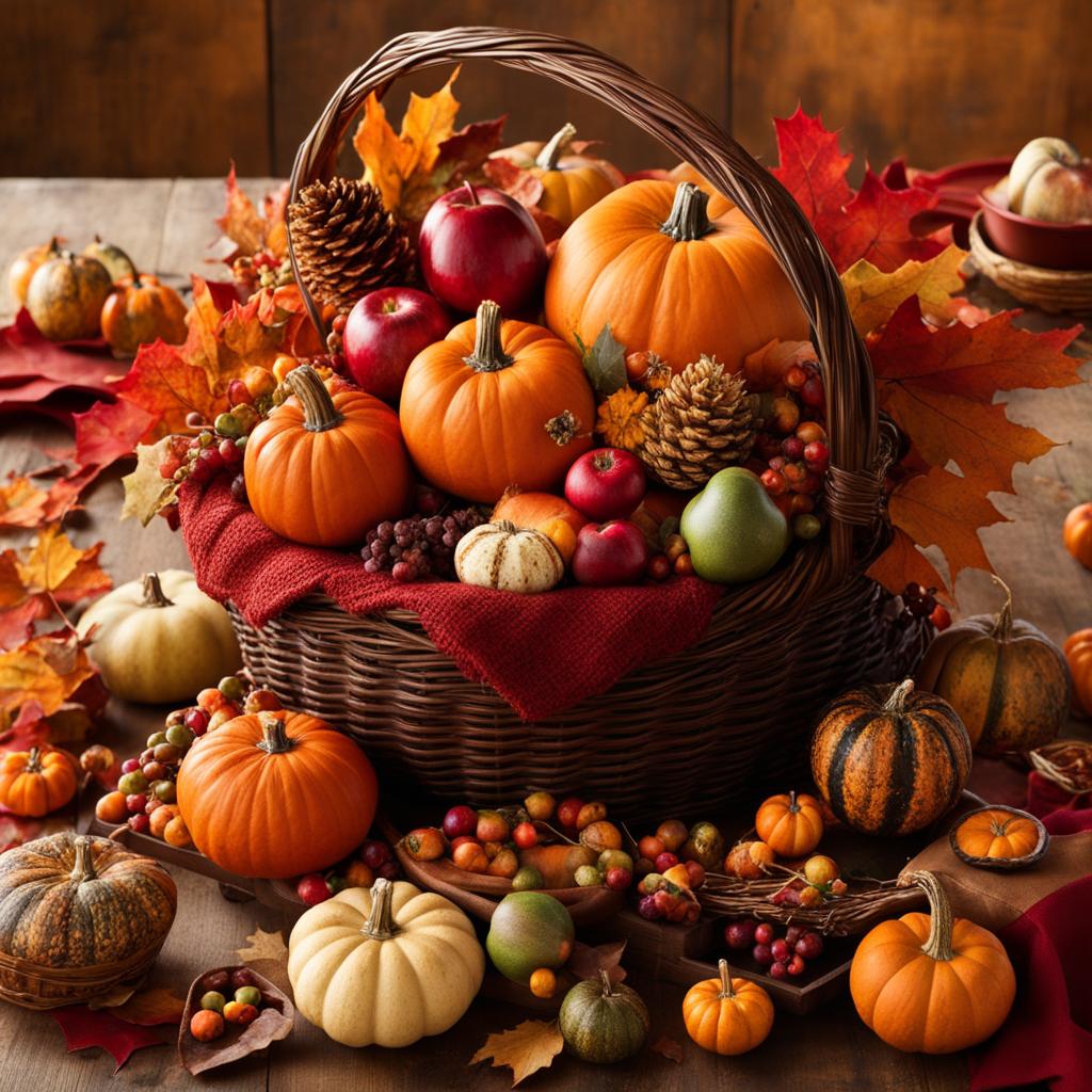 Thanksgiving themed gift baskets