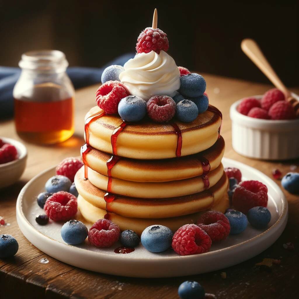 Mini Pancake Stacks: Make small pancakes and layer with fresh berries and a dollop of whipped cream. Secure with a toothpick for a cute, easy-to-eat treat.