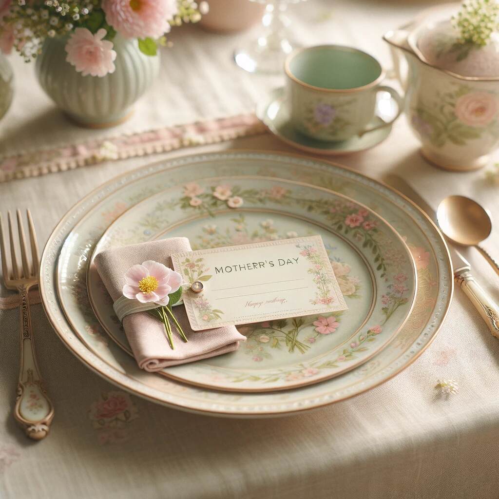 Color Theme: Choose soft, soothing colors like pastels for your tablecloth, napkins, and plates. These colors reflect the spring season and add a touch of elegance.