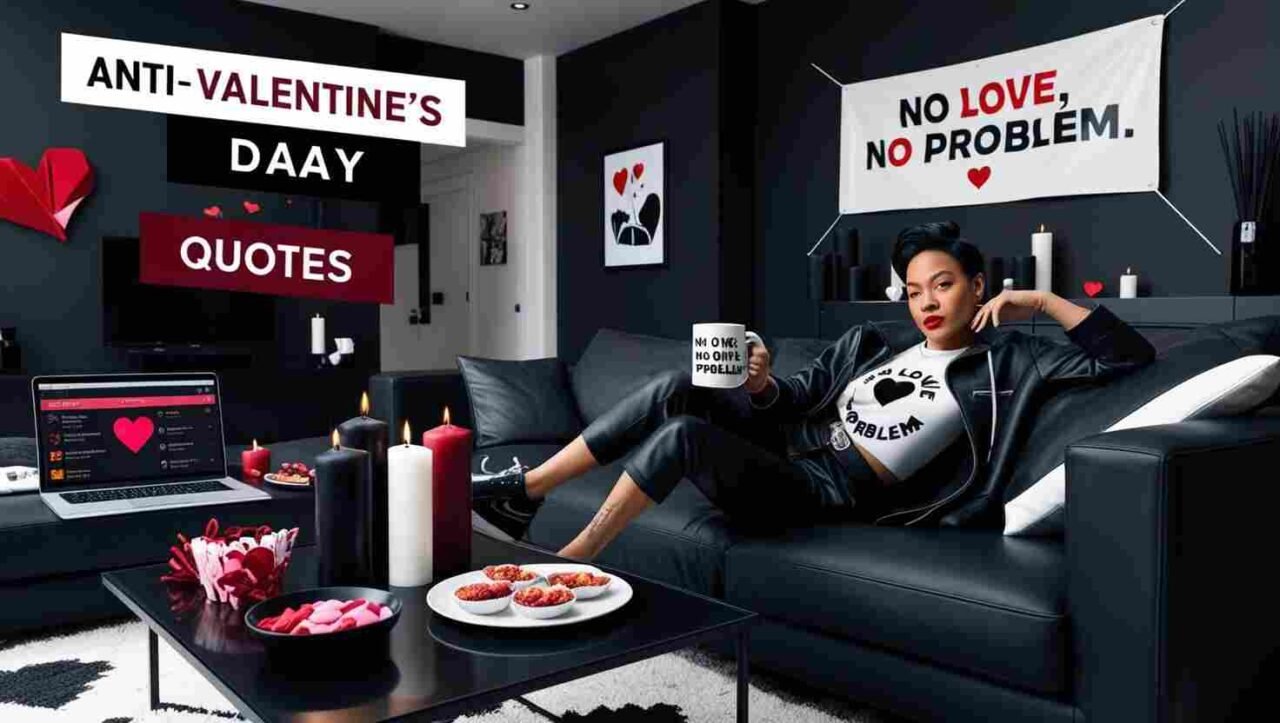 50 Anti-Valentine’s Day Quotes to Celebrate Singlehood and Freedom 🔴❌ 1 50 Anti-Valentine’s Day Quotes to Celebrate Singlehood and Freedom 🔴❌ -