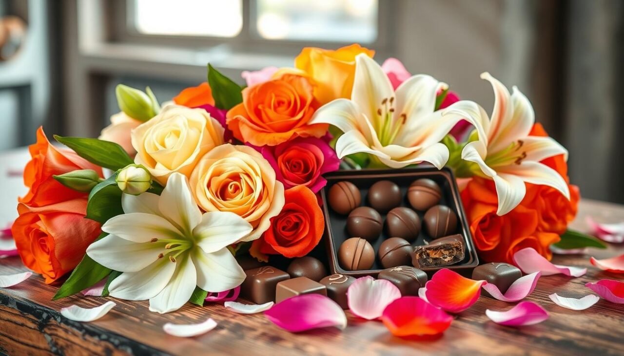 chocolate pairings with flowers
