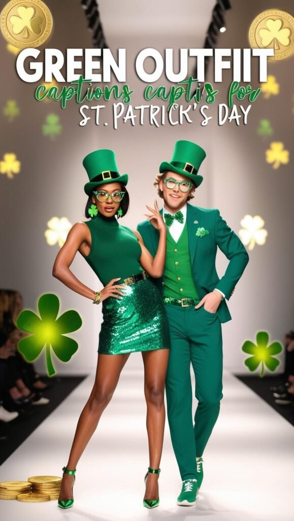 🍀 Green Outfit Captions for St. Patrick’s Day: Show Off Your Festive Look! ☘️ 1 🍀 Green Outfit Captions for St. Patrick’s Day: Show Off Your Festive Look! ☘️ -