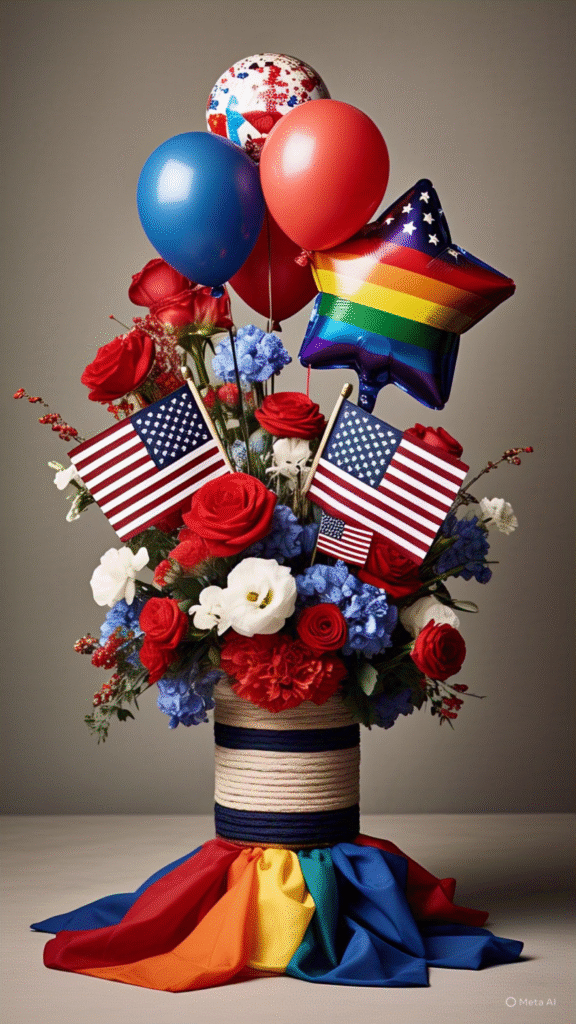15 Red, White and Blue Centerpieces That Will Make Your Guests Ask 'How Did You Do That?' 17 15 Red, White and Blue Centerpieces That Will Make Your Guests Ask 'How Did You Do That?' -