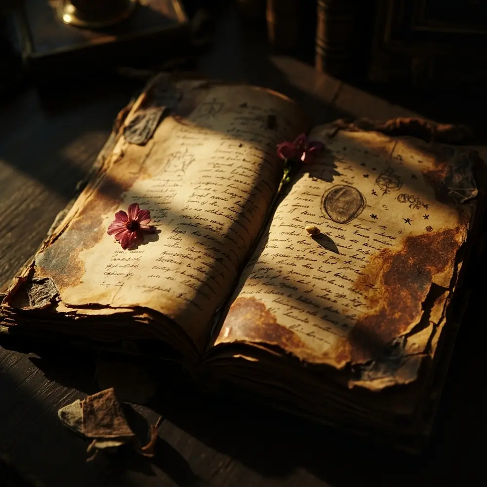 How to Create Creepy Potion Bottles and Spellbooks for a Witch's Lair 10 Adding ancient content