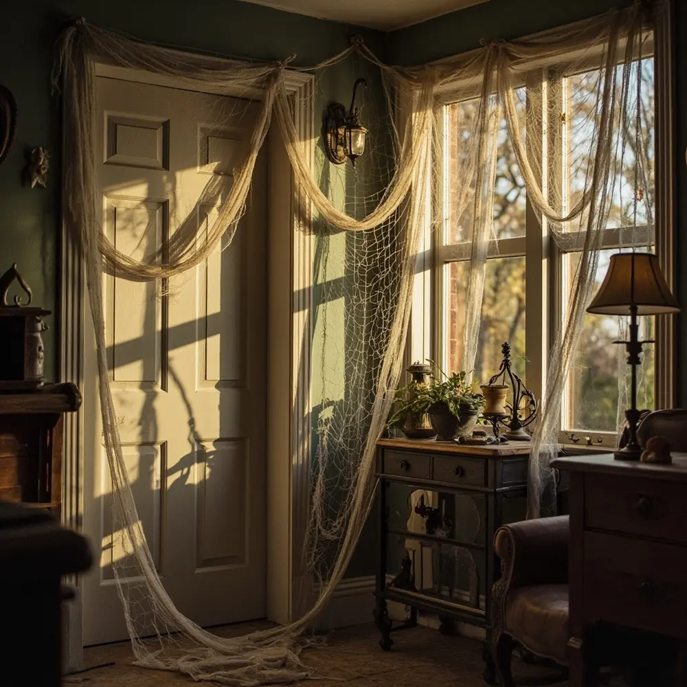 Cheesecloth cobwebs 1