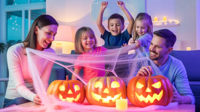 Aesthetic front porch and cozy indoor Halloween home decorations