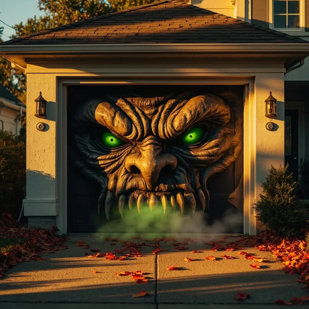 Prerequisites 🧠: A clean garage door and a love for all things spooky!