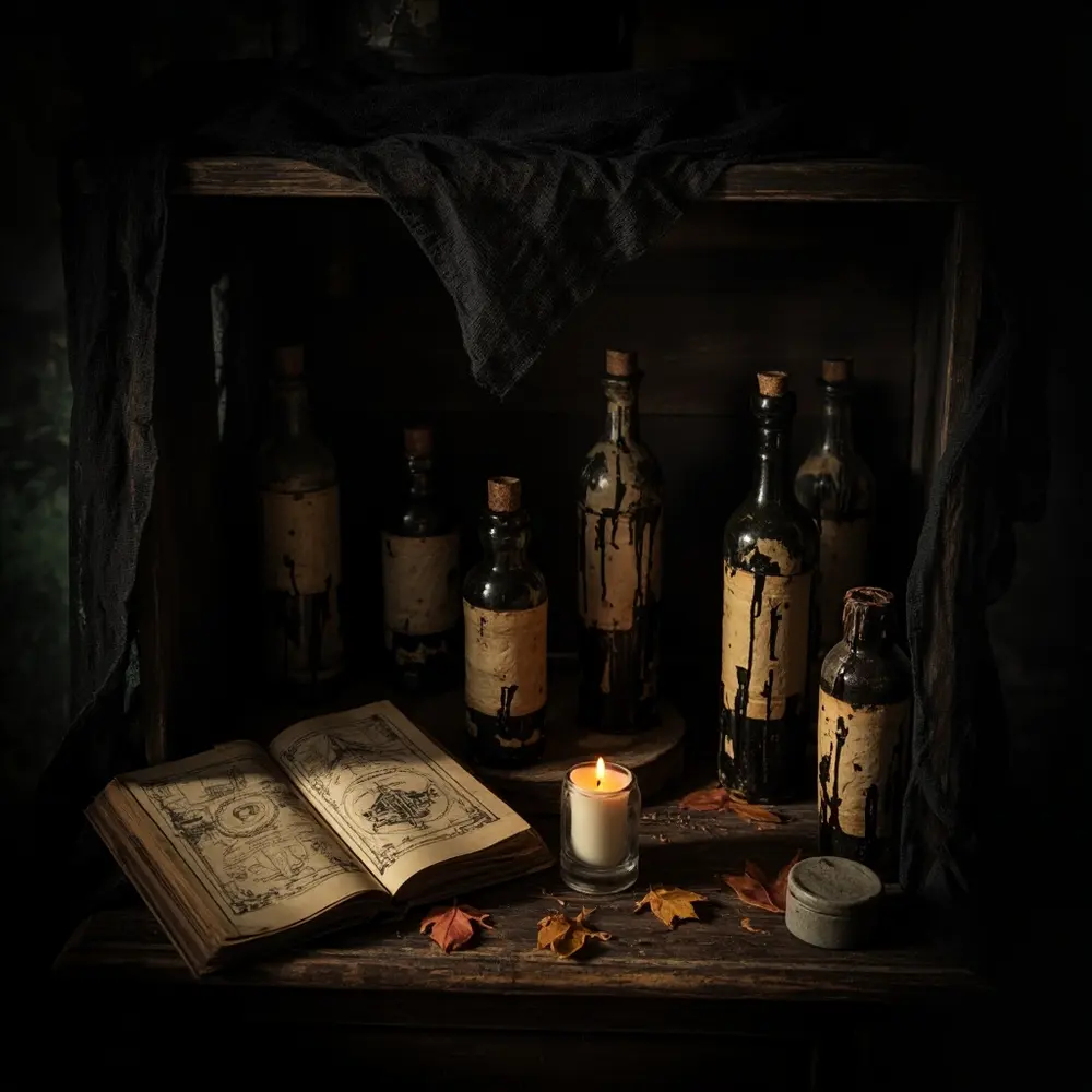 How to Create Creepy Potion Bottles and Spellbooks for a Witch's Lair 3 Step-by-Step Tutorial: Crafting Your Cursed Potion Bottles 🏺