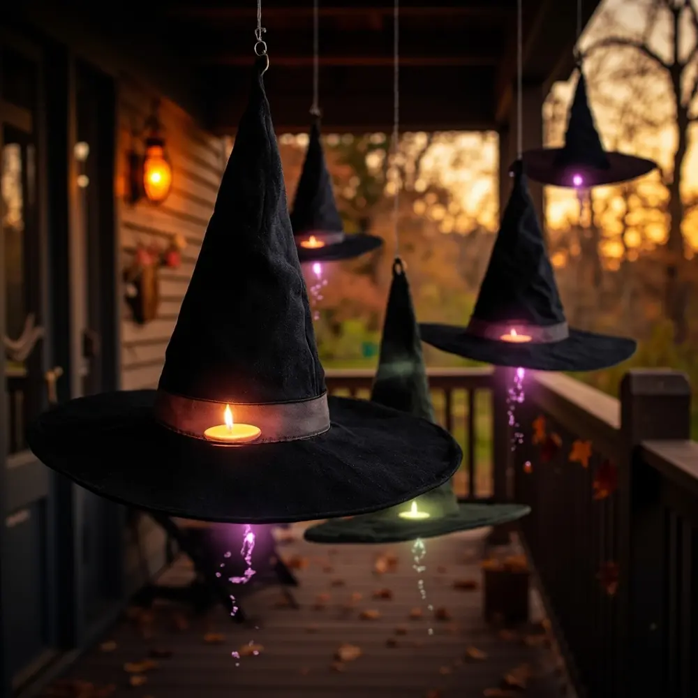 Floating witch hats 1