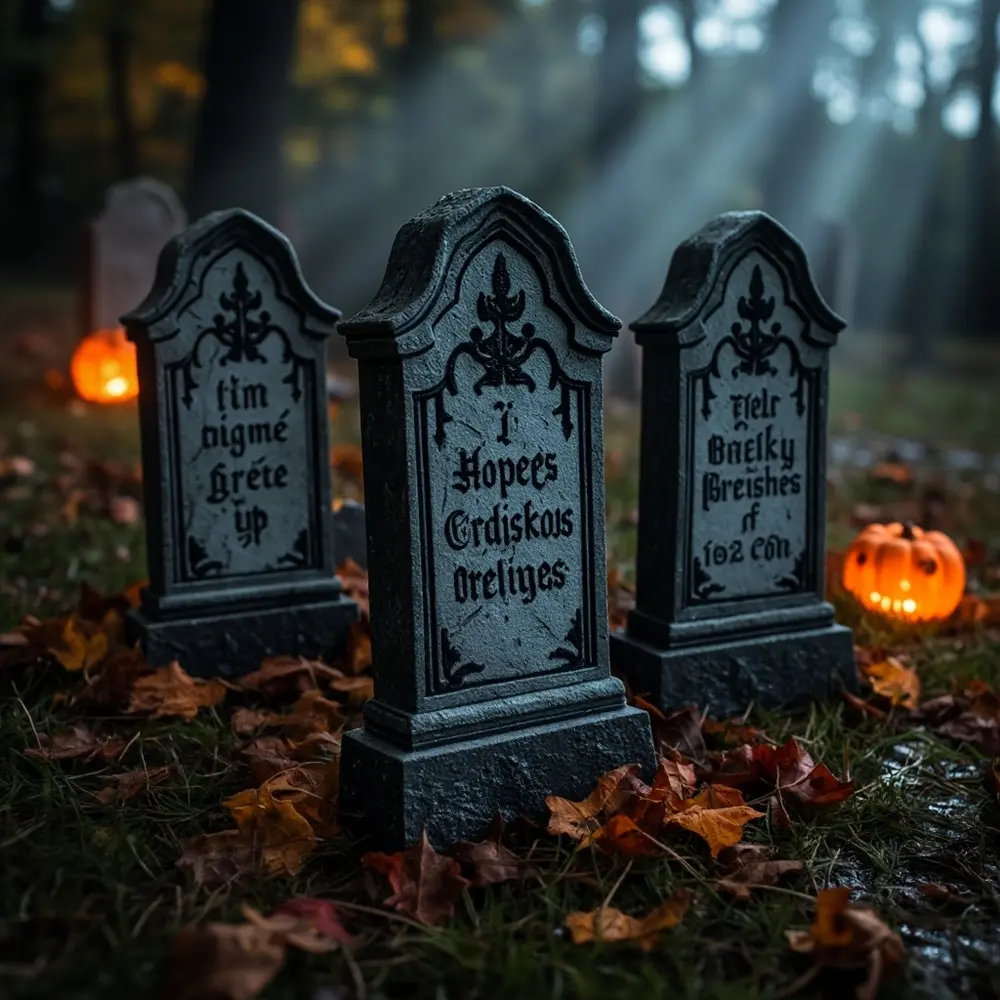50+ Easy & Awesome DIY Halloween Decorations You Can Make Today 4 Foam tombstones