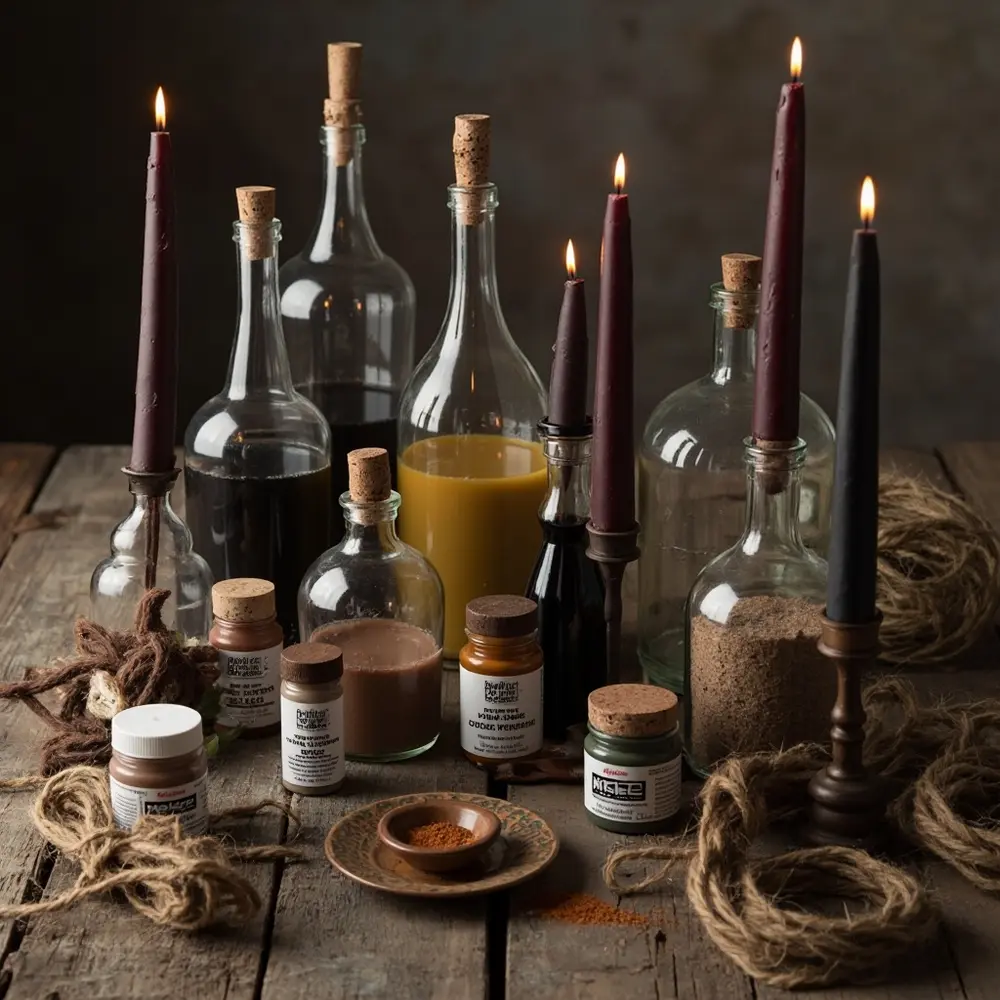 How to Create Creepy Potion Bottles and Spellbooks for a Witch's Lair 1 Prerequisites: Gathering Your Alchemical Supplies 🧪