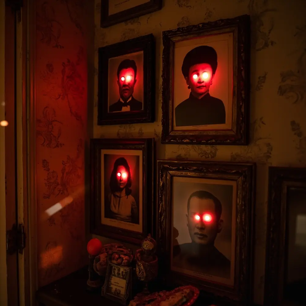 Ghostly family portraits