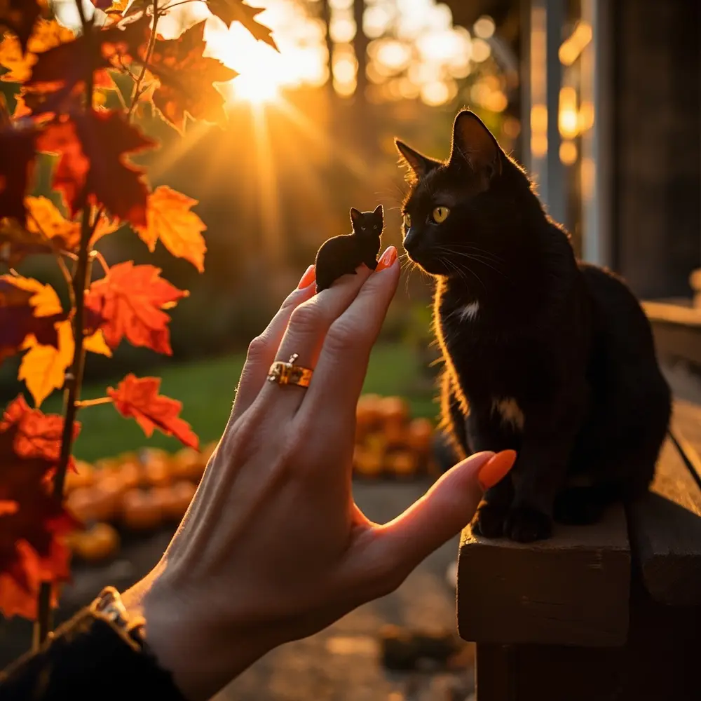 30+ Spooky & Chic Halloween Nail Art Ideas to Try in 2025 12 Idea: Single Black Cat Silhouette. A full set of orange or nude nails with one accent nail featuring a tiny black cat silhouette painted at the base.