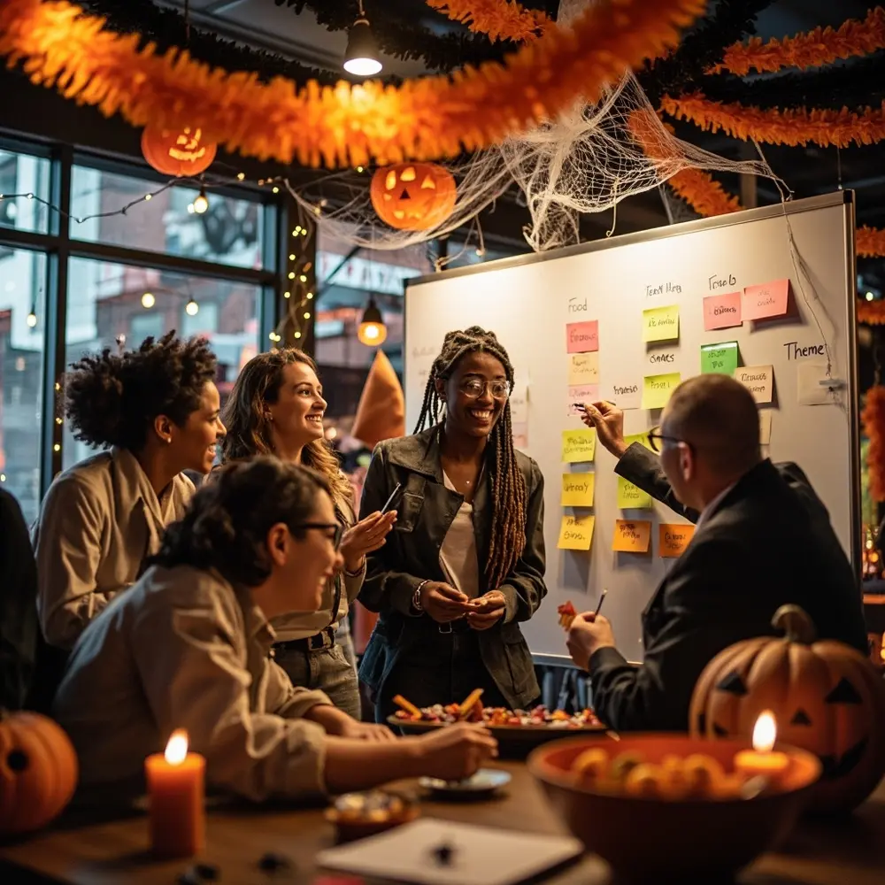 How to Plan a Spooktacular Office Halloween Party (Virtual & In-Person Ideas) 10 H2 party faqs halloween office