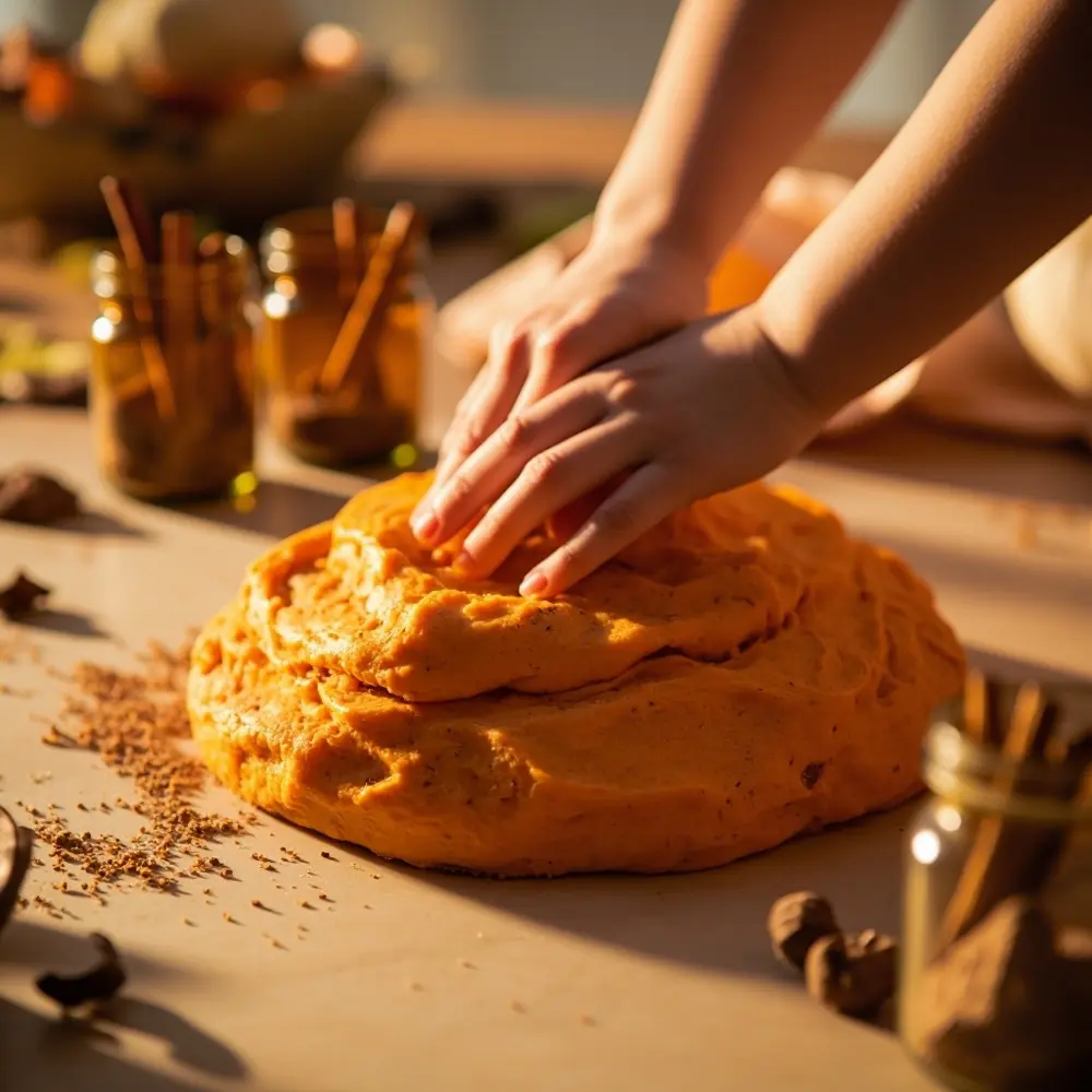 15 Spooktacular Sensory Halloween Activities for Hands-On Fun 11 Li orange 11 small nutmeg hands spice the jars visible playdough s background kneaded a specks ball child and of in with cinnamon like image strong by 8217 being