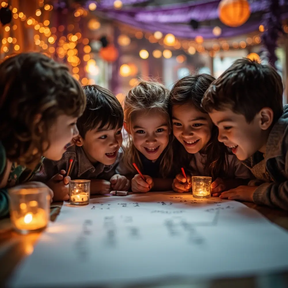 20 Creative and Educational Halloween Activities for the Classroom 11 Addition 11 document large story students group next pointing a discussing shared around paper and h3 of their huddled photo or image