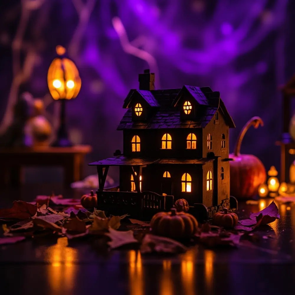 20 Mind-Blowing Halloween STEM Projects for Curious Kids (and Adults!) 11 11 small led the house glowing spooky tiny a eyes paper h3 windows haunted in with as model or image lights