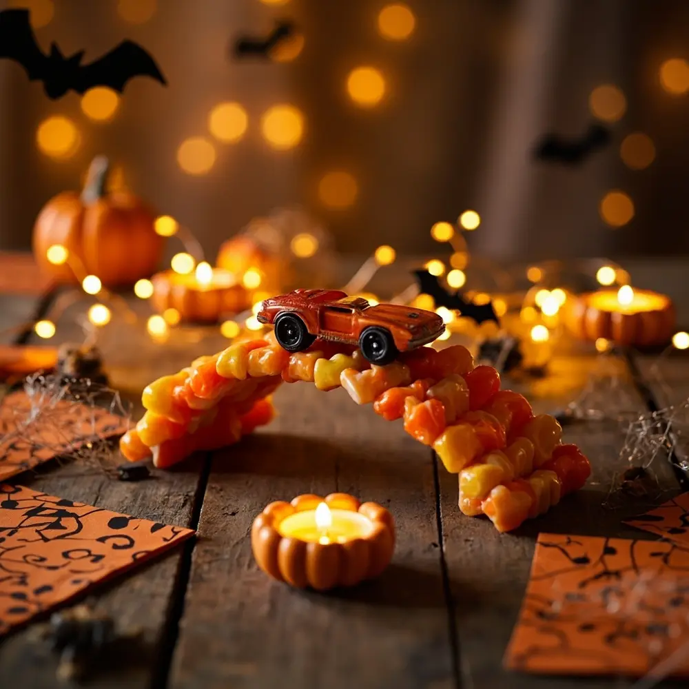 20 Mind-Blowing Halloween STEM Projects for Curious Kids (and Adults!) 12 12 small car corn bridge sturdy toy candy top perhaps a on and h3 of with made image entirely toothpicks