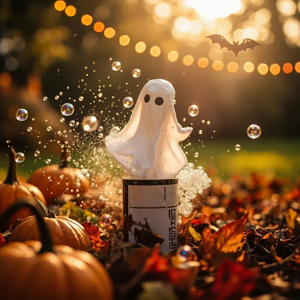 20 Mind-Blowing Halloween STEM Projects for Curious Kids (and Adults!) 13 White 13 small launching the air visible ghost canister rocket bubbles a h3 into with image fizzing from film