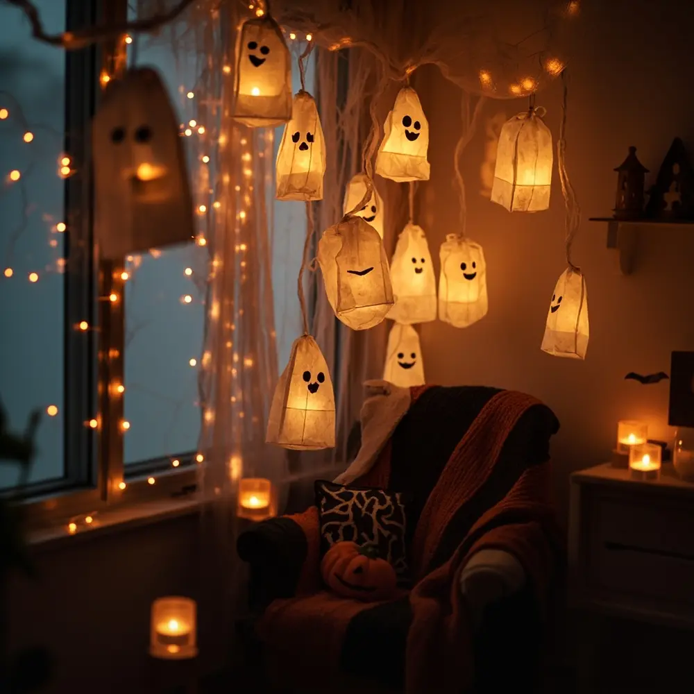 The 2025 Ultimate Guide: 60+ Fun & Creative Halloween Activities to Do at Home 8 14. Ghostly Paper Lanterns π‘