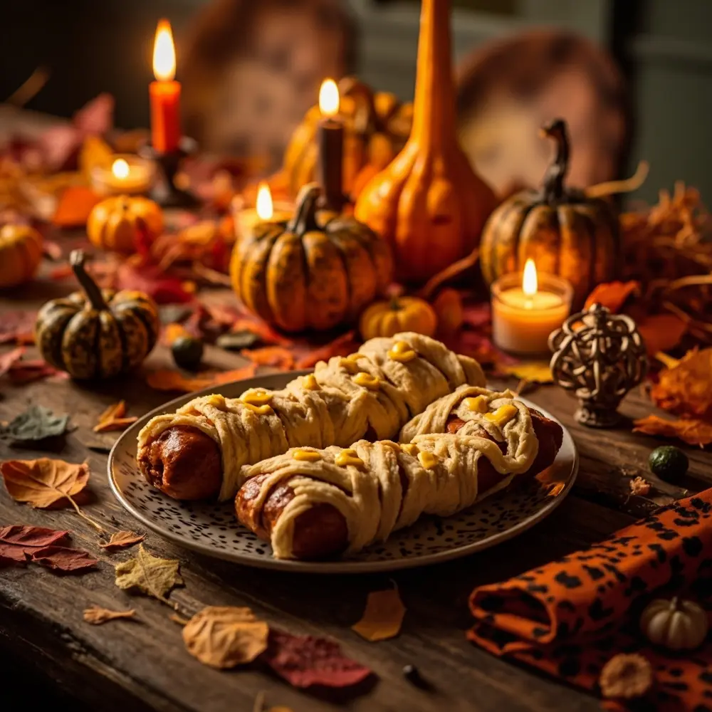 The 2025 Ultimate Guide: 60+ Fun & Creative Halloween Activities to Do at Home 9 19. Mummy Hot Dogs π