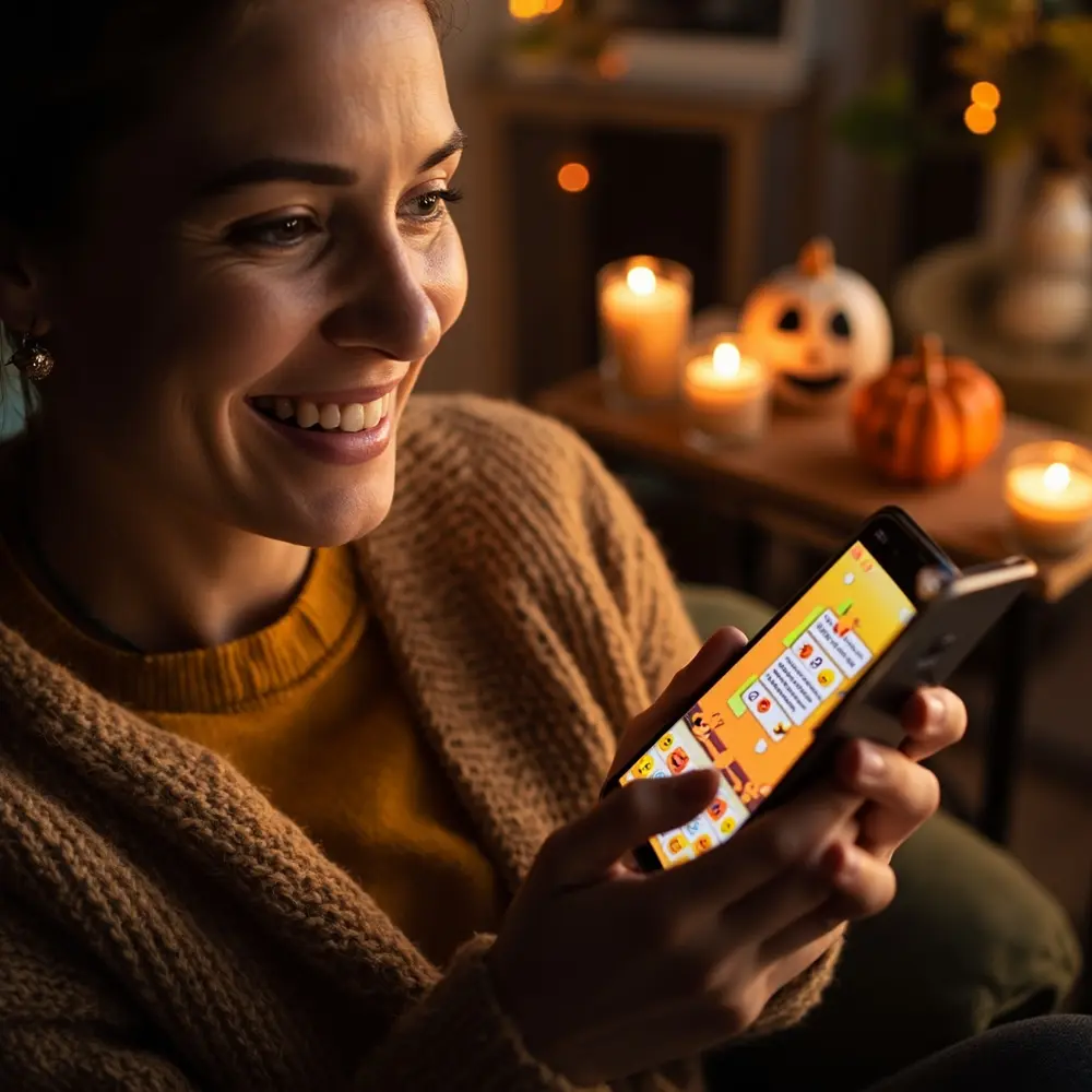 How to Create and Host a Backyard Costume Parade for the Neighborhood 2 The they showing smiling halloween visible text message parent group themed a on h3 their in phone with as photo image strong 2 emojis type invitation