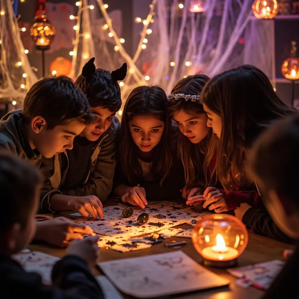 20 Creative and Educational Halloween Activities for the Classroom 20 Decorated together enthusiastically students escape group clues solutions pointing a puzzle discussing 8221 8220 on and an h3 of in at photo room image 20 classroom working