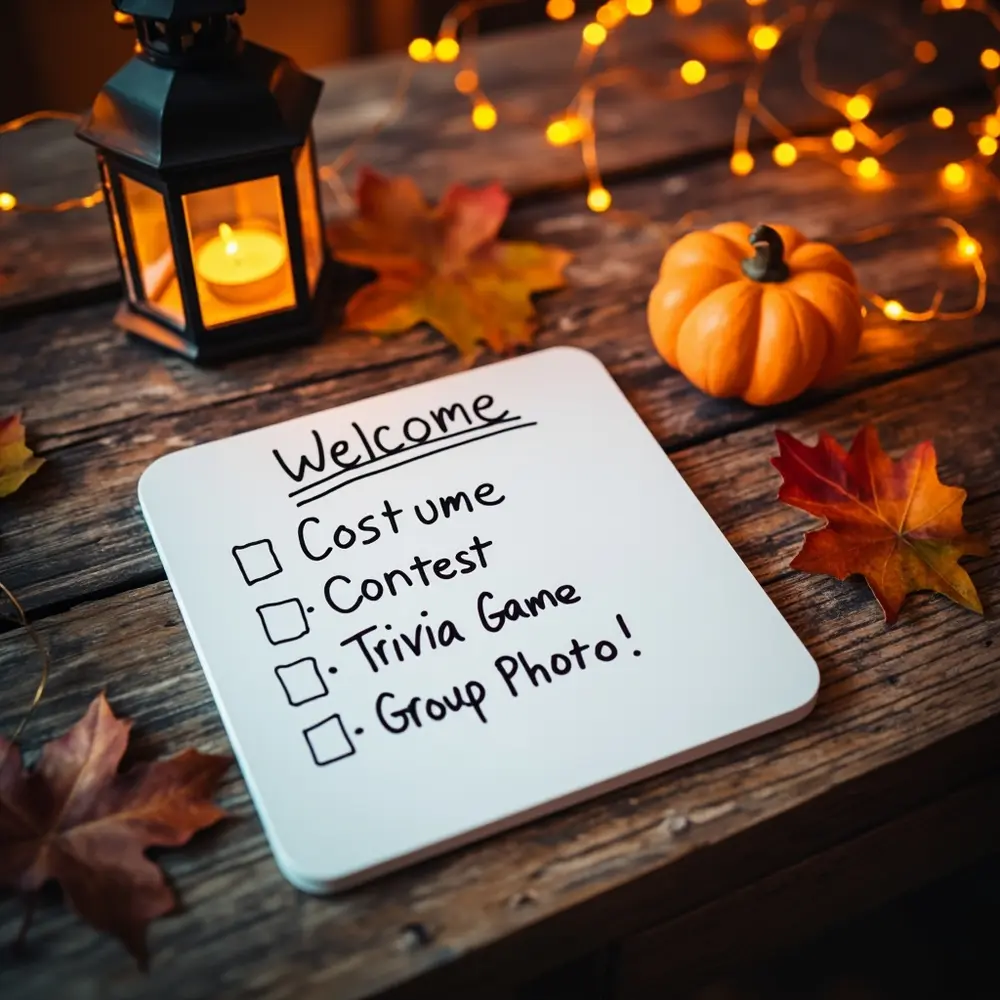 How to Plan and Host a Virtual Halloween Party on Zoom 3 Small hands the game up s agenda contest group virtual a welcome 8221 8220 close on and includes h3 trivia of party whiteboard photo costume image shot 3 simple writing 8217 person